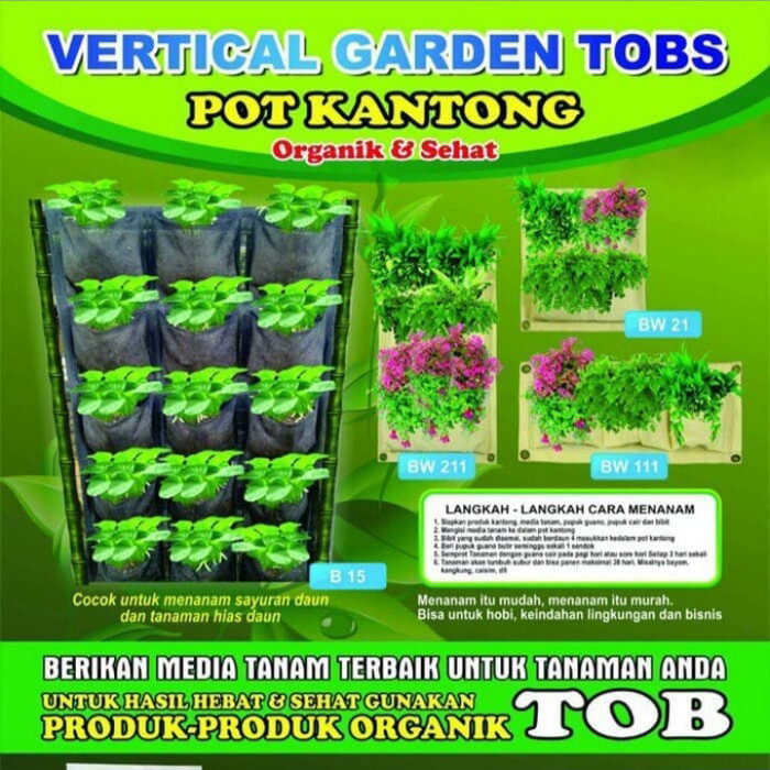 Kantong Vertical Garden 15kantong/vertical garden