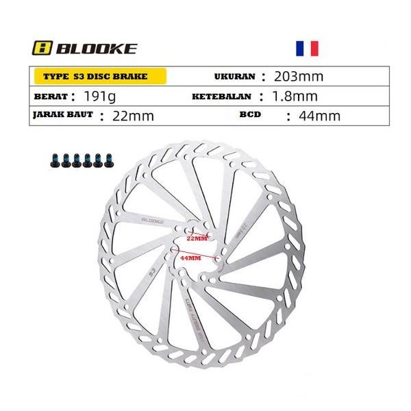 ROTOR DISC BRAKE 203mm CAKRAM 203 mm 8 inch N0 Shimano - Warna