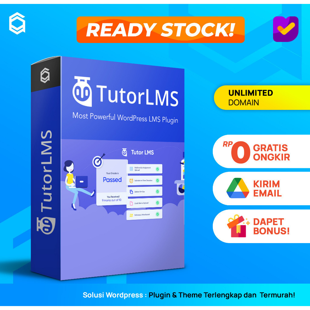 Tutor LMS Pro Most Powerful WordPress LMS Wordpress Plugin Unlimited Domain