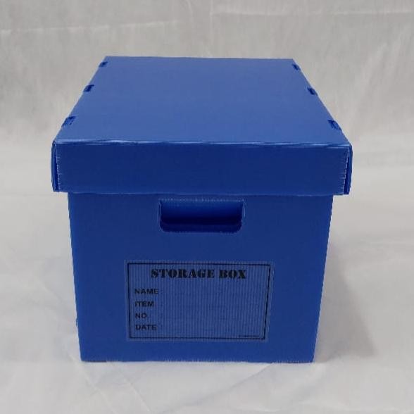 

Kardus Plastik Arsip / Box Dokumen Uk. luar 35 x 25 x 25,5 cm - Biru