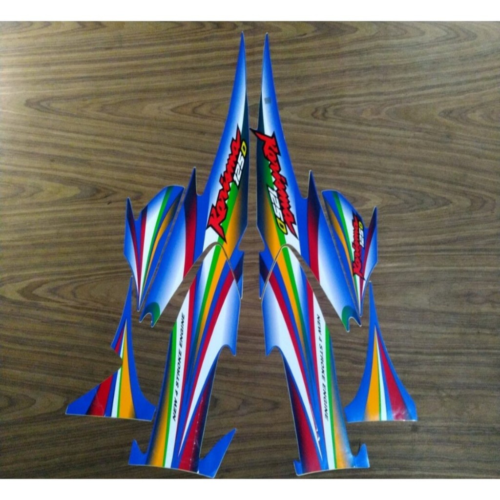 Striping Ori body Honda Karisma 125D 2003 2004 stiker bawaan original bodi honda karisma x 125 d