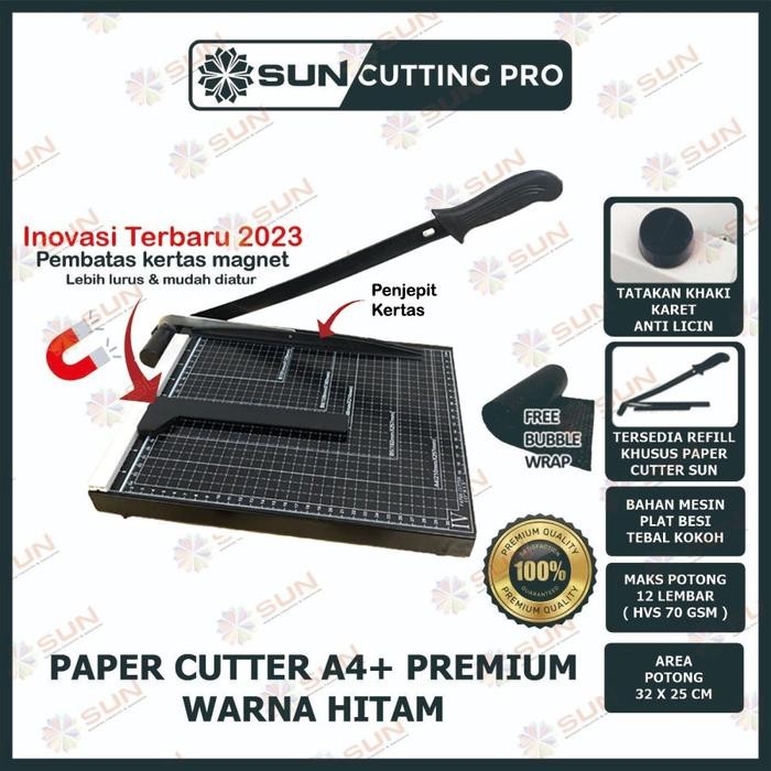 

Ready Paper Cutter A4 ( Alat Potong Kertas ) - A4+ PREM BLACK