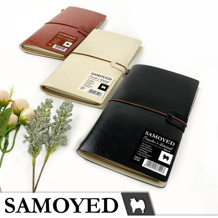 

Buku Tulis / Catatan / Agenda / Jurnal / Traveler's Notebook / Diary / Journal Samoyed NBTV-L3 - Black
