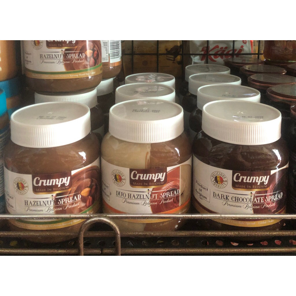 

Crumpy Spread Hezelnut / Duo Hazelnut / Dark Chocolate 400g
