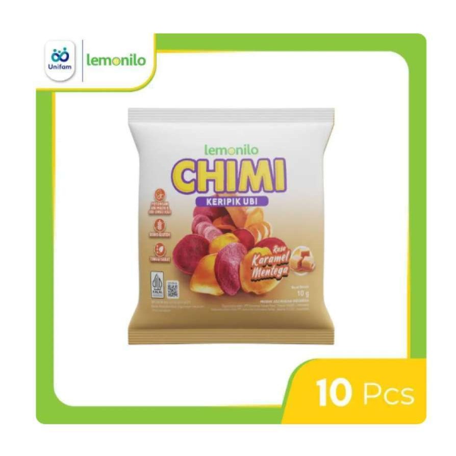 

Chimi keripik ubi rasa caramel [10pcsx12,5g]