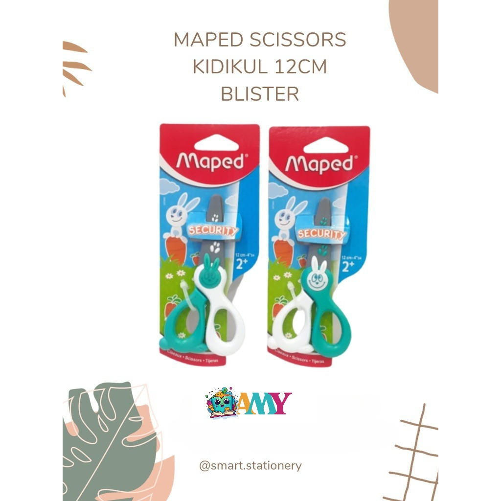 

MAPED SCISSORS KIDIKUL 12CM BLISTER AMY STASIONARY