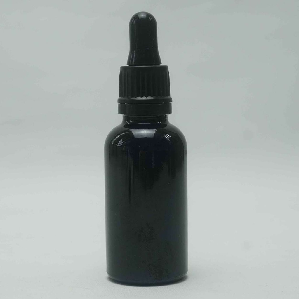 Botol Kaca BR 30 Ml Hitam Original Tutup Pipet Plastik / Botol Kaca / Botol / Botol Pipet / Botol Se