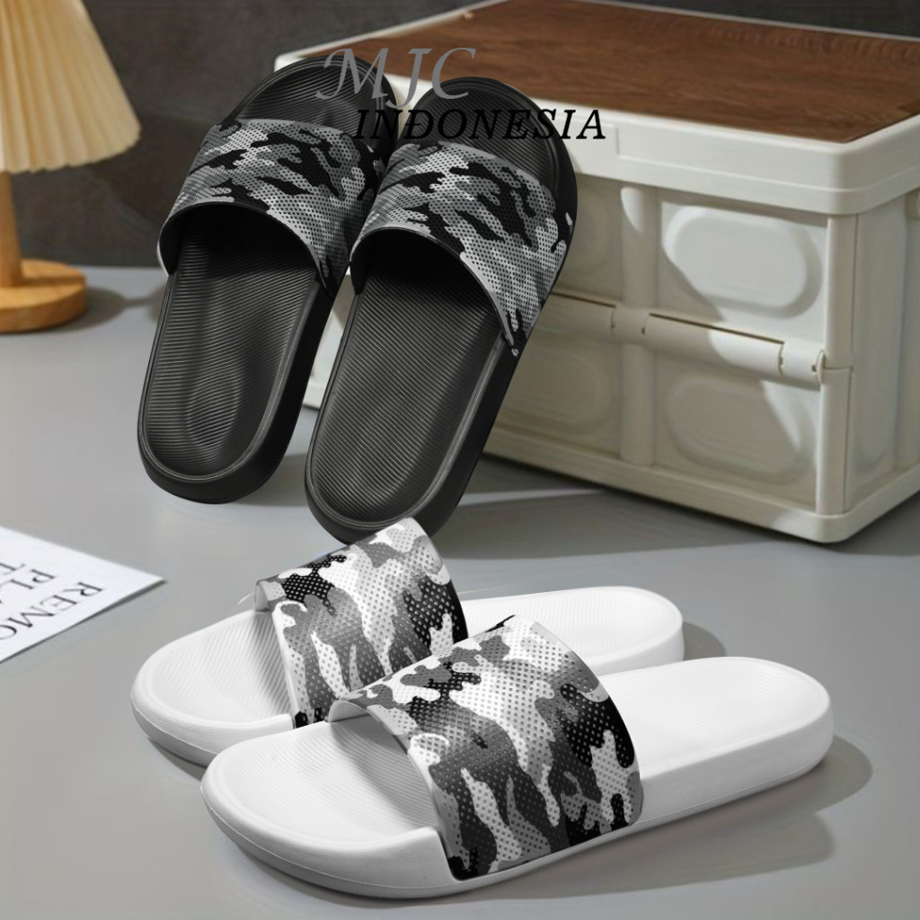 ORIGINAL -Sandal Slide Pria Premium Sendal Selop Pria Jalan  Sandal Casual Outdort Army Luar Ruang R