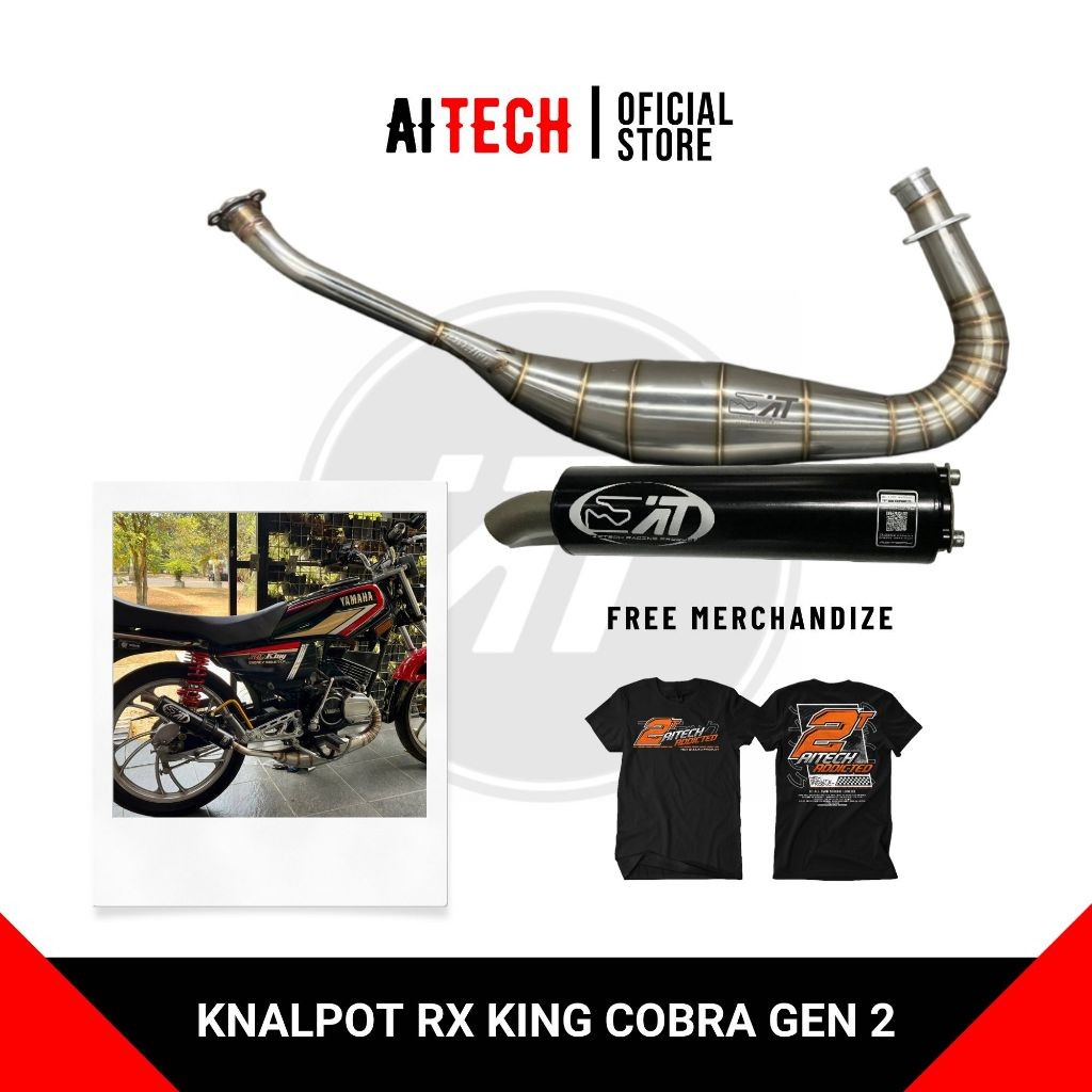 Knalpot Aitech Rx King Cobra Stainless Gen 2