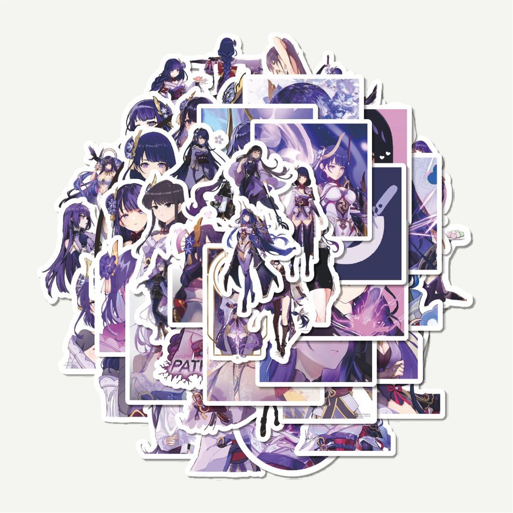 

Sticker Pack Stiker Anime Genshin Impact Raiden Shogun V2 | Sticker TUMBLR | Stiker LAPTOP KOPER HELM