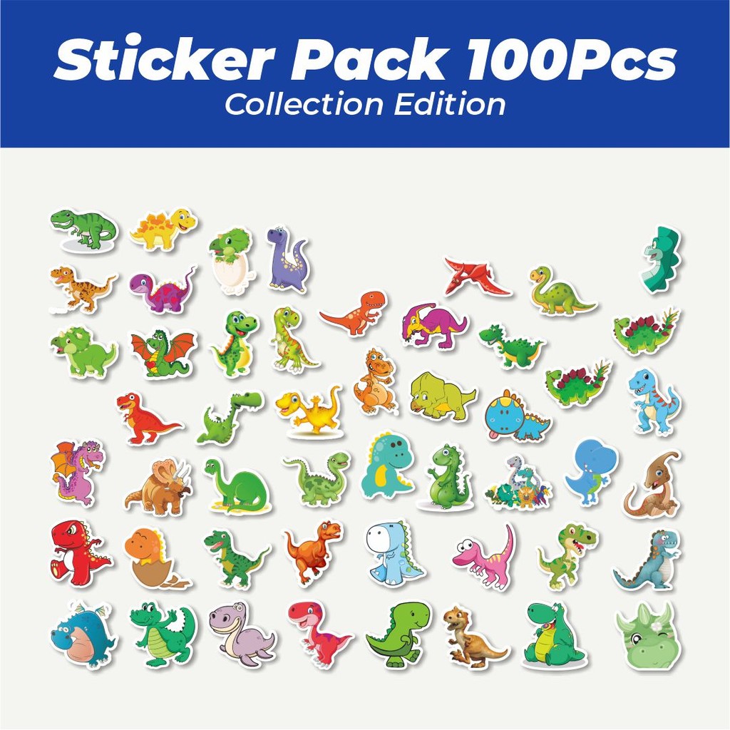 

Hot Stiker Dinosaur Series 2 Lucu Anti Air Stikers Berperekat Waterproof Sticker Decal Buat Motor Helm Buku Journal Koper Casing HP Laptop Botol Minum