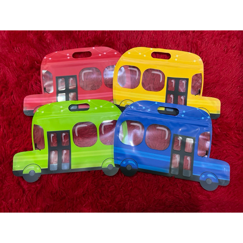 

Plastik ziplock transportation / transportasi snack / hadiah / packaging goodie bag / birthday packaging bag