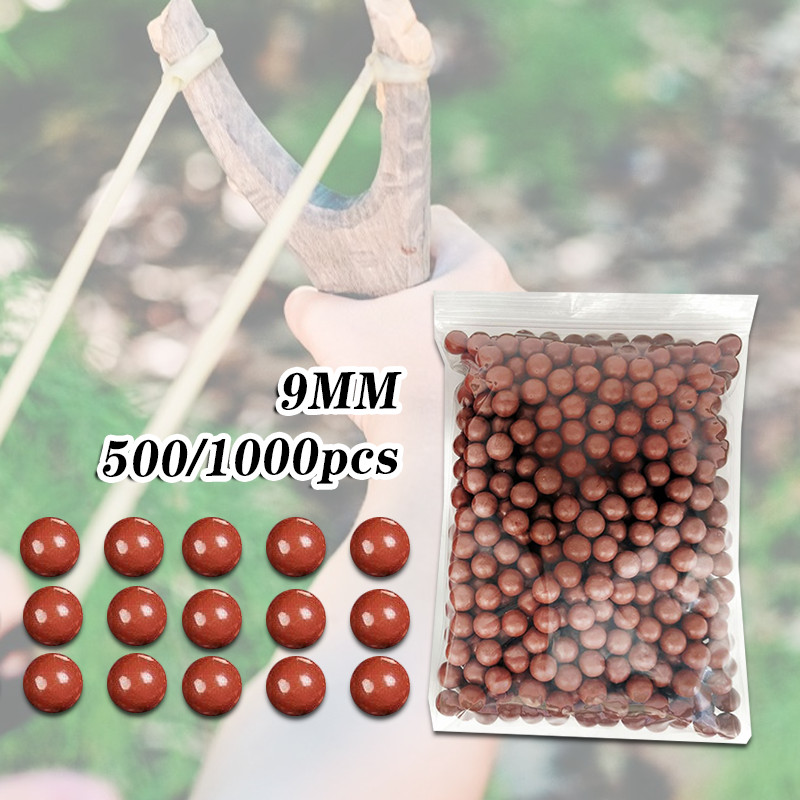 500/1000/1500 PCS Peluru Ketapel Slingshot Ammo Hard Mud Balls Peluru Ketapel Tanah