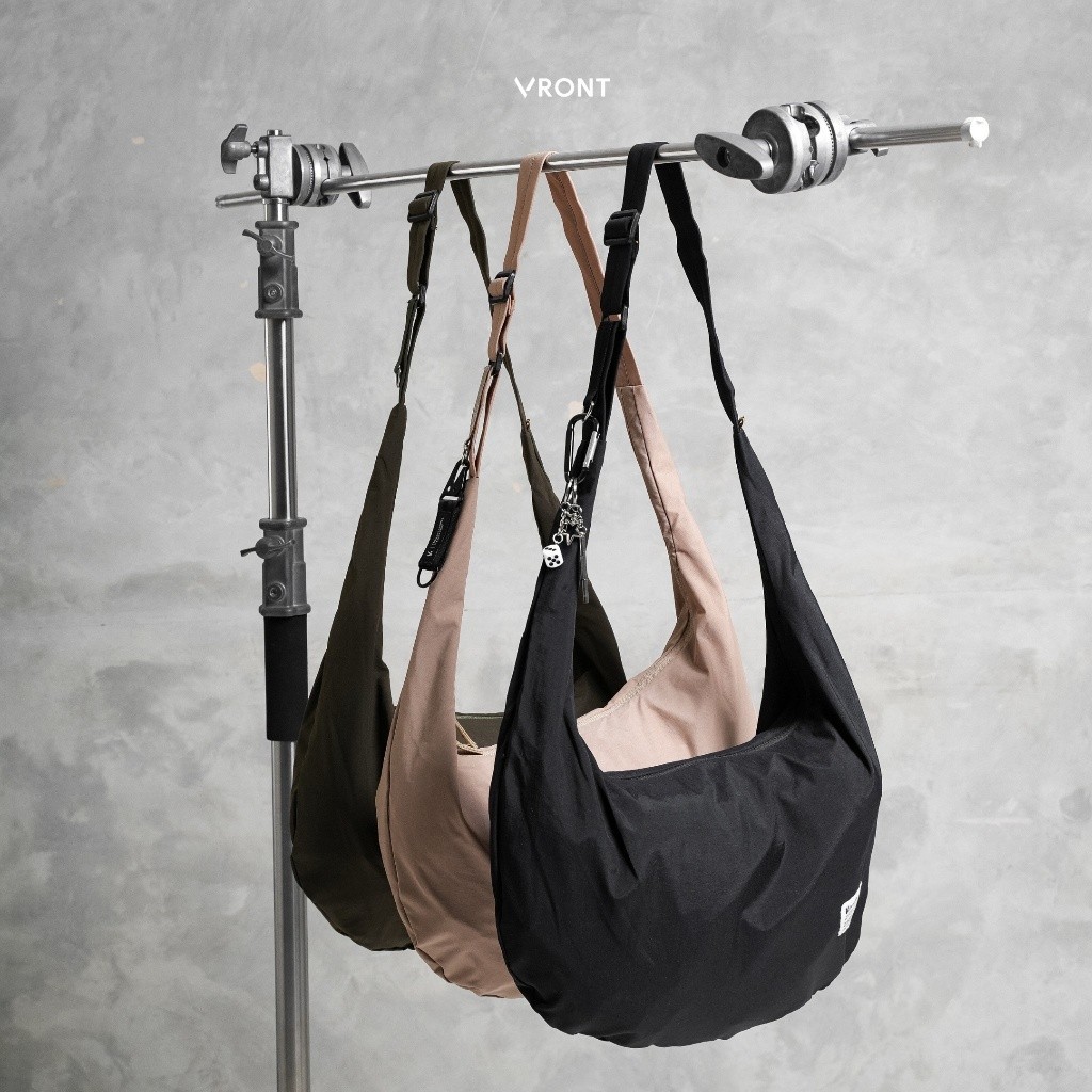 VRONT - Merpho Slingbag - Tas Selempang Foldable Pria / Wanita - Tas Slingbag Dusky Crinkle - Should