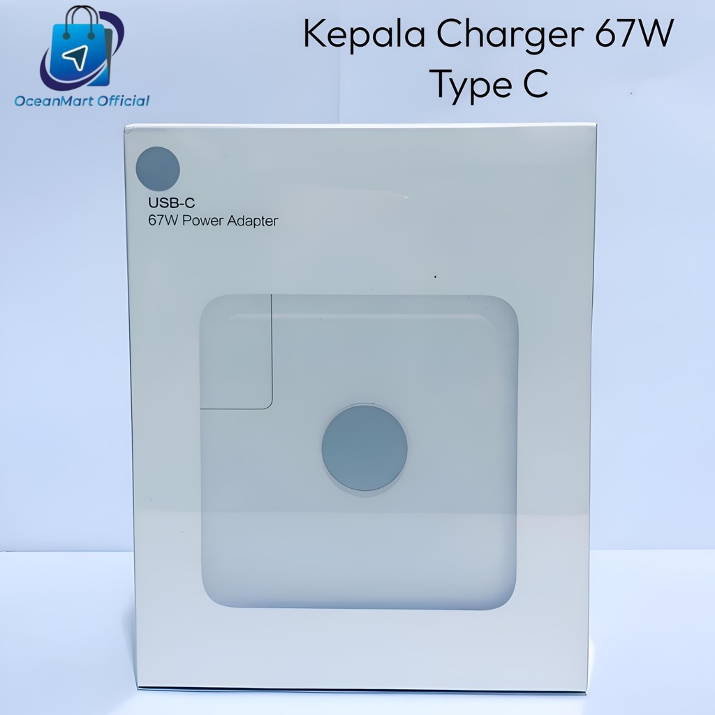 Kepala Charger Macbook 67W Adapter USB C Fast Charging