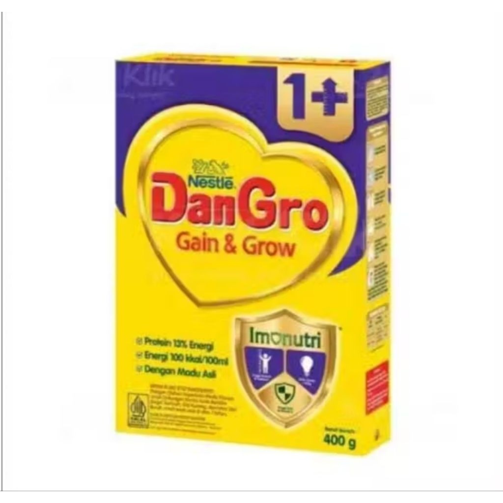 

susu Dancow (dan gro) usia 1 THN ke atas setara dgn pediasure utk menambah BB TB dan nafsu makan