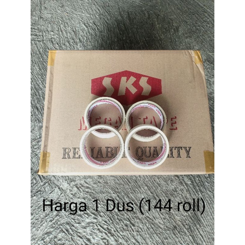 

New Masking Tape SKS 24mmx12 Meter Lakban Kertas SKS 1 Inci & 2 Inci x 12 Meter Harga Per DusPremium