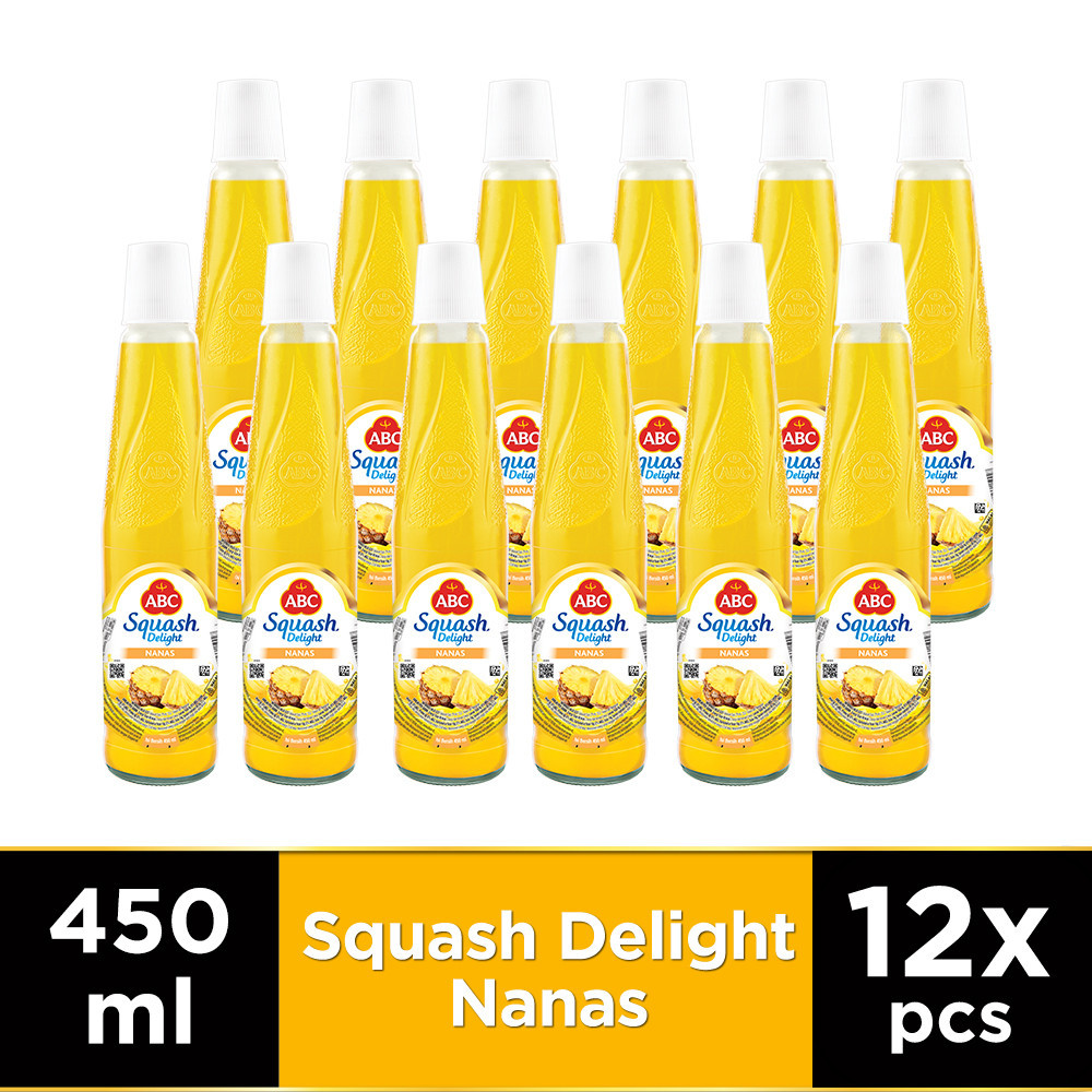 

ABC Sirup Squash Delight Nanas 450 ml - Multi Pack 12 pcs