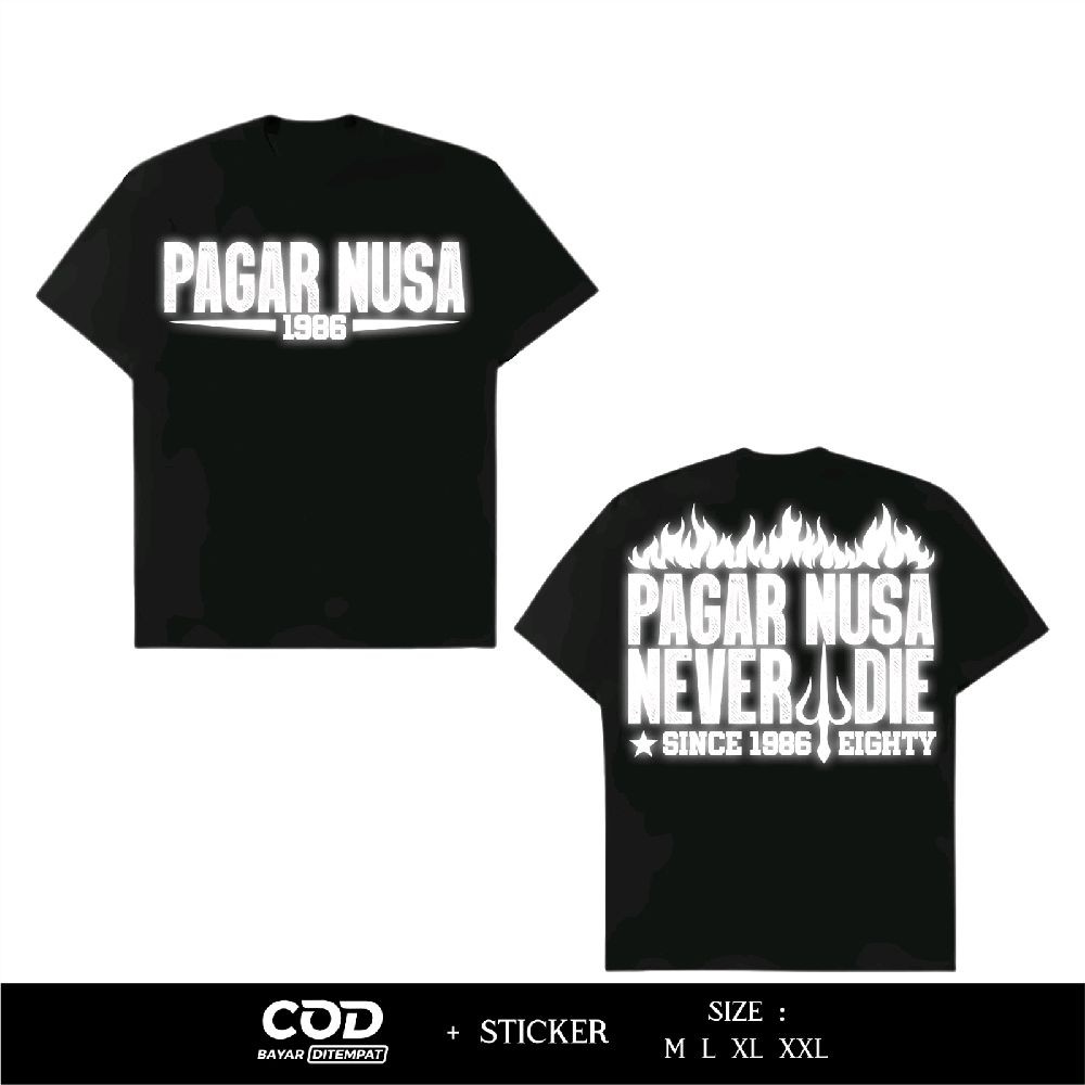 Kaos Reflektif Pagar Nusa Never Die Since 1986 By Gallery Atribut AB3