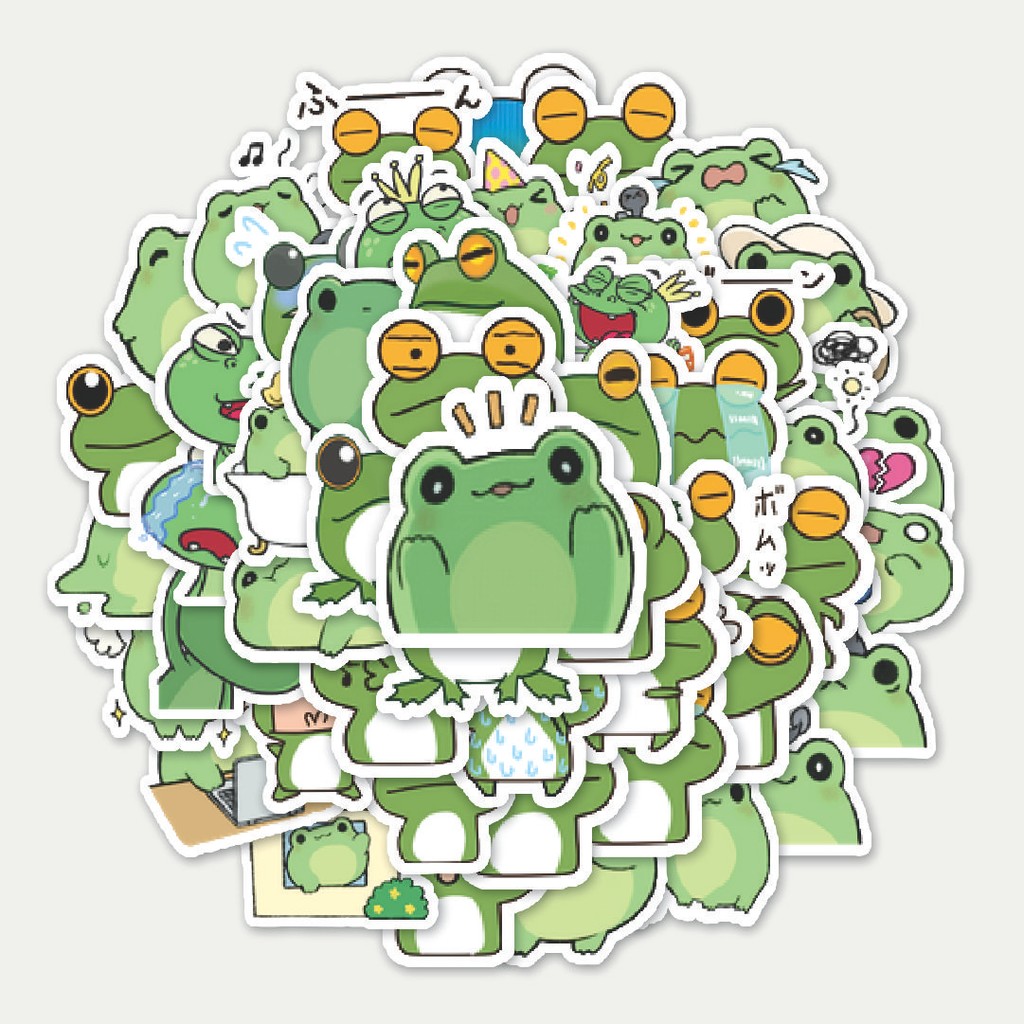 

Sticker Pack Stiker Kawaii Frog Series C [Katak] | Sticker TUMBLR | Stiker LAPTOP KOPER HELM