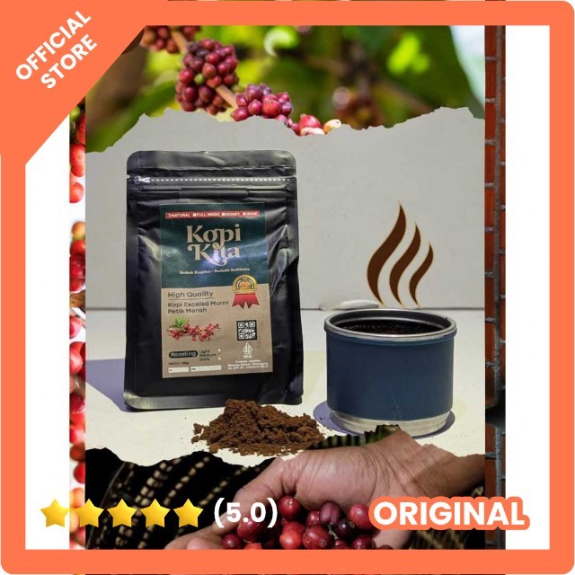 

Kopi Excelsa Temanggung 100% Murni Petik Merah 100gr dan 200gr (Grinder Halus)