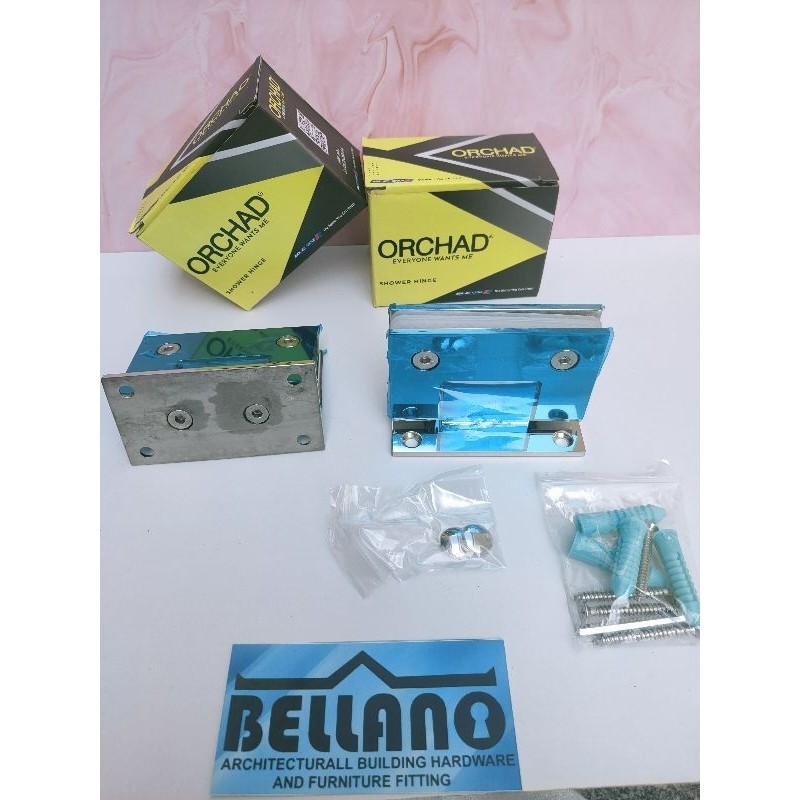 Engsel shower, Engsel pintu kamar mandi kaca ke tembok