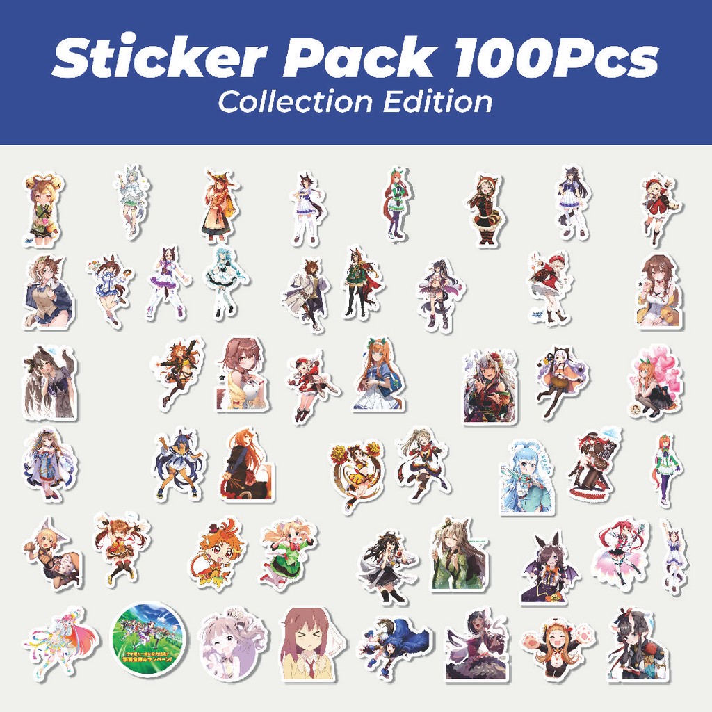 

Hot Stiker Anime Pretty Derby Lucu Anti Air Stikers Berperekat Waterproof Sticker Decal Buat Motor Helm Buku Journal Koper Casing HP Laptop Botol Minum