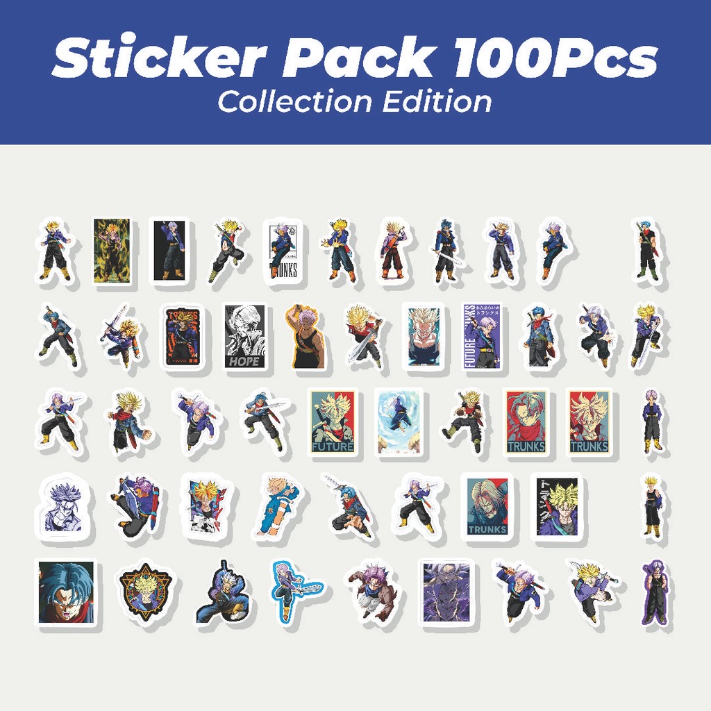 

Hot Stiker Anime Trunks Lucu Anti Air Stikers Berperekat Waterproof Sticker Decal Buat Motor Helm Buku Journal Koper Casing HP Laptop Botol Minum