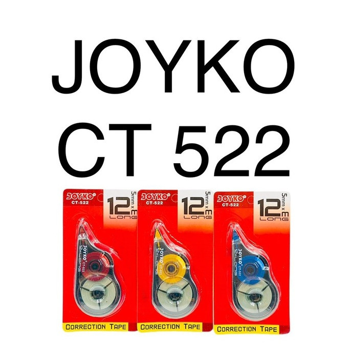 

CORRECTION TAPE JOYKO CT-522 / Tip-Ex Tipex Kertas Joyko CT-522 CT 522