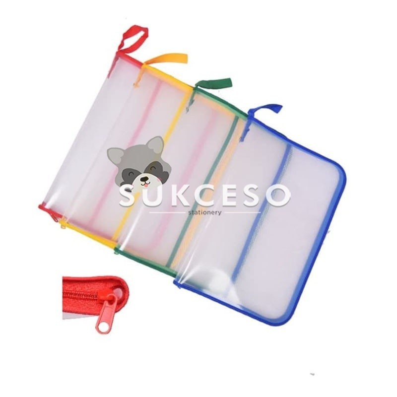 

R&R Map Zipper Bag Jaring (Jala) / Map Zipper Warna Murah Berkualitas