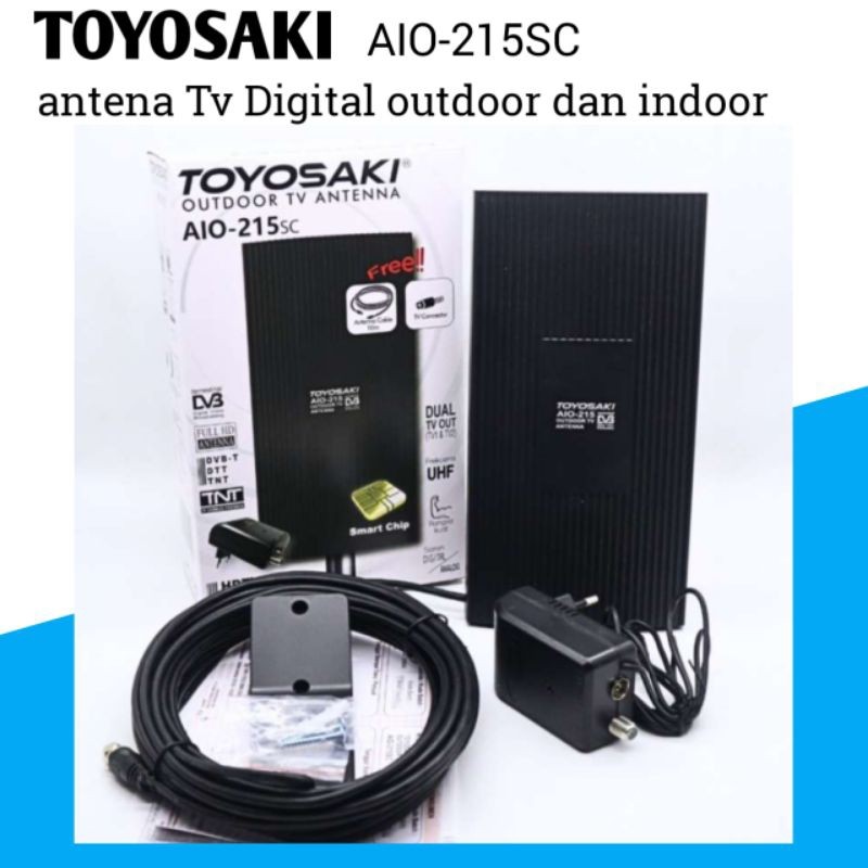 Antena tv digital TOYOSAKI AIO 215 SC Antena digital kabel 10 meter