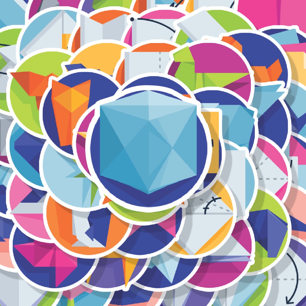 

100PCS Lucu Stiker Origami Pack Stiker Aesthetic Stiker Anti Air Stikers Berperekat Waterproof sticker decal buat Motor Helm Buku Journal Koper Casing HP Laptop Botol Minum Hadiah anak