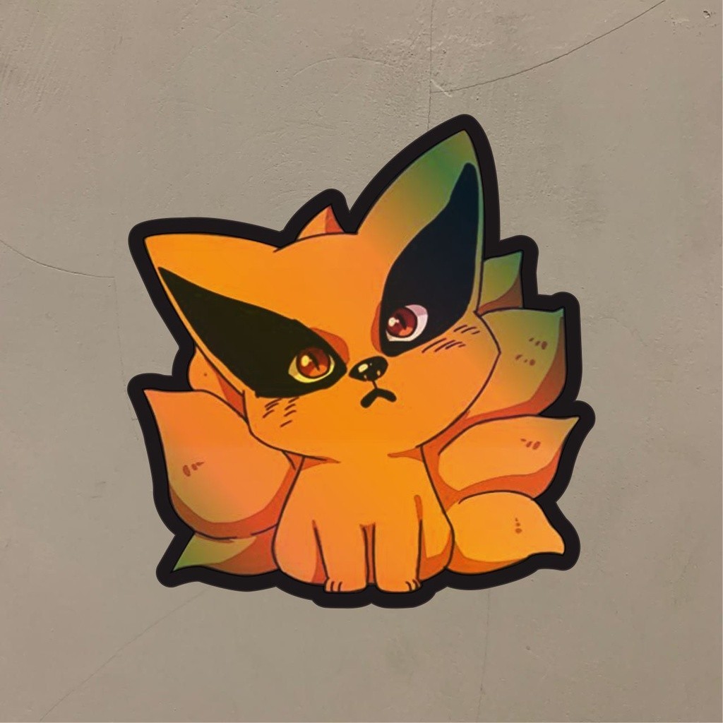 

Stiker Anime Hologram Anime Kurama Naruto Stiker Case Hp dan Laptop 7 Cm