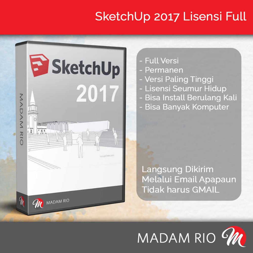 (Hanya Untuk Win) SketchUp 2017 Atau SketchUp Pro 2017 Tidak Ada Batas Penggunaan