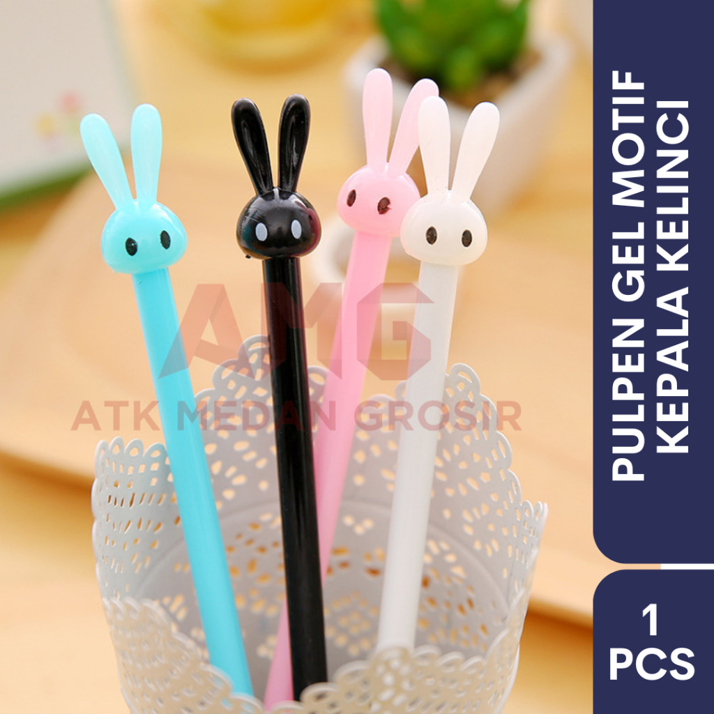 

PULPEN GEL KARAKTER FANCY MOTIF KEPALA KELINCI PER PCS
