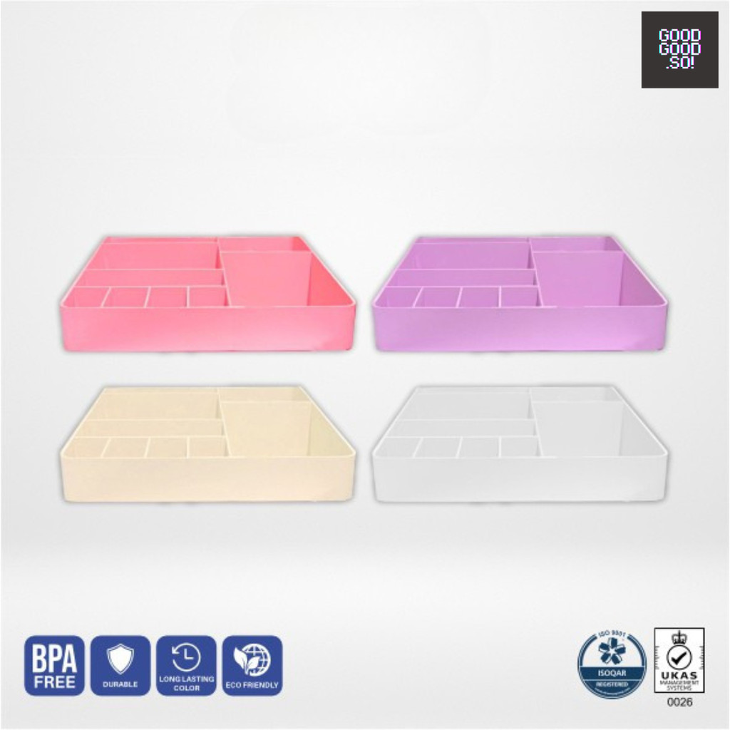 KOSMETIK TRAY / KOTAK MAKE UP / TEMPAT MAKE UP PLASTIK / UKURAN M