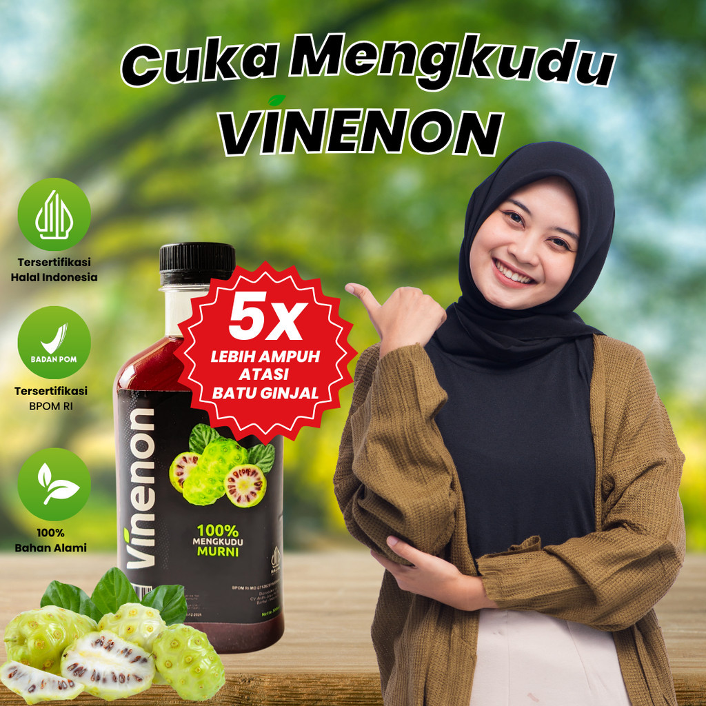 

Vinenon Cuka Mengkudu Asli Solusi Batu Ginjal Tanpa Operasi