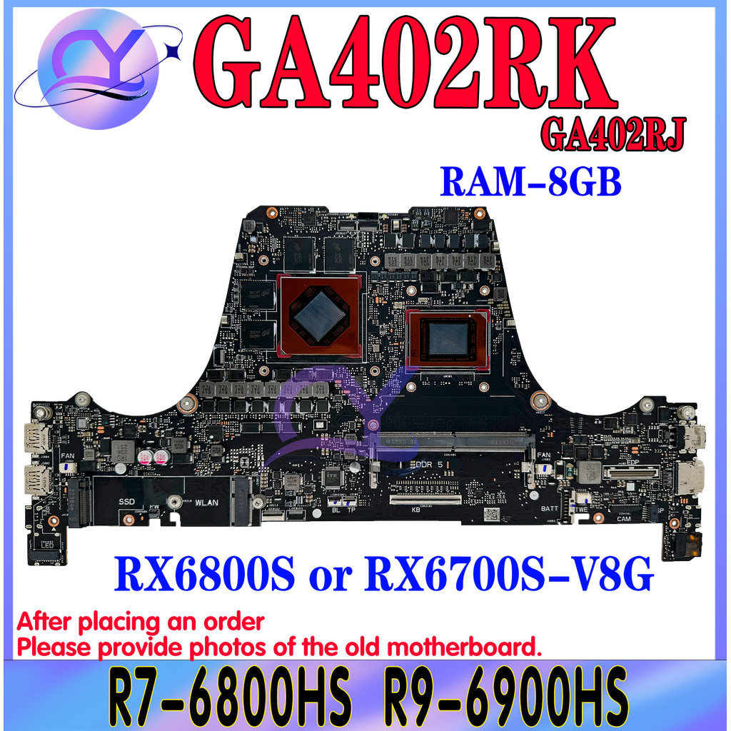 KEFU GA402R Mainboard For ASUS ROG Zephyrus G14 (2022) GA402 GA402RK GA402RJ Laptop Motherboard W/R7