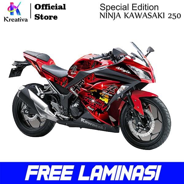 promo Decal Ninja 250 Fi Full Body Hayabusa Kreativa - Merah