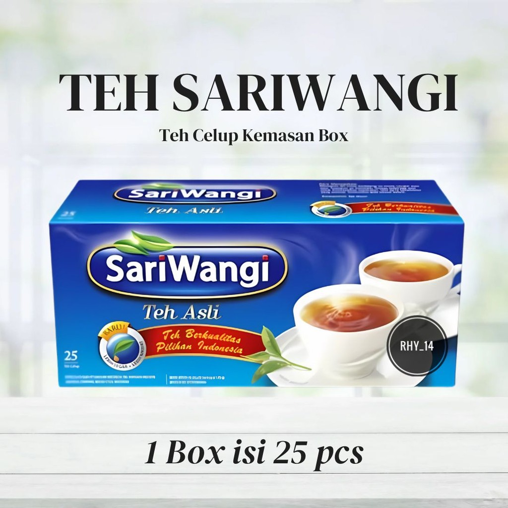 

TEH CELUP SARIWANGI ISI 25 KANTONG TEH/ Teh Celup -PAKET5