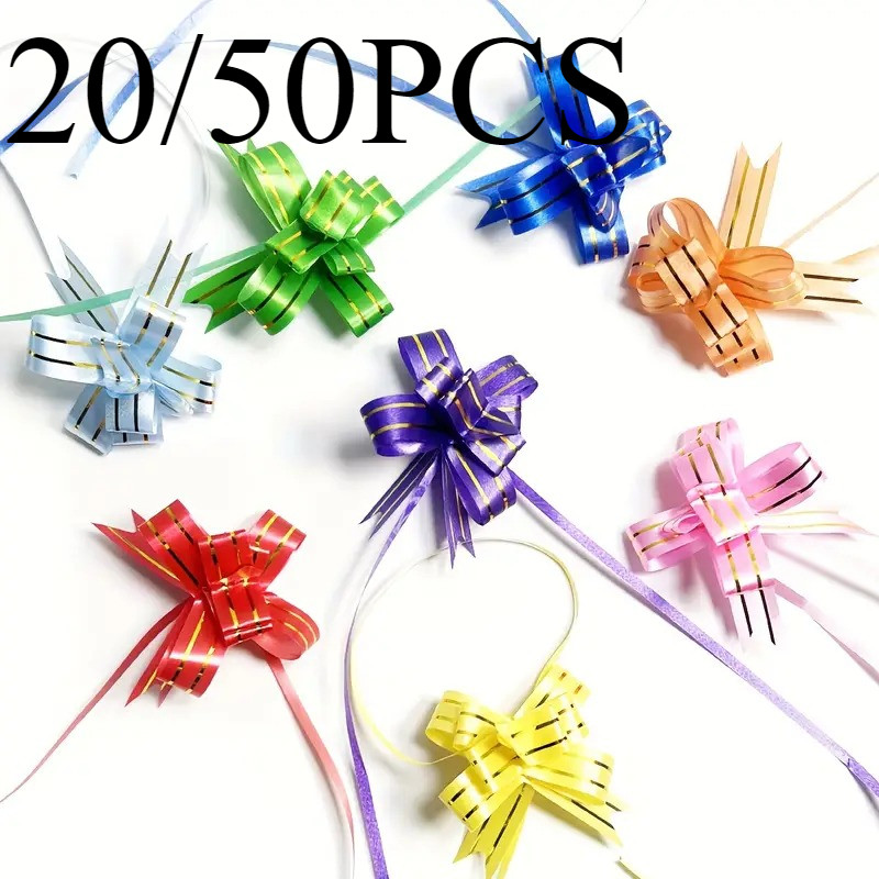

20/50PCS Colorful Gift Packaging Bow Halloween Bow Gift Decoration Wedding Birthday Anniversary Party Mother's Day