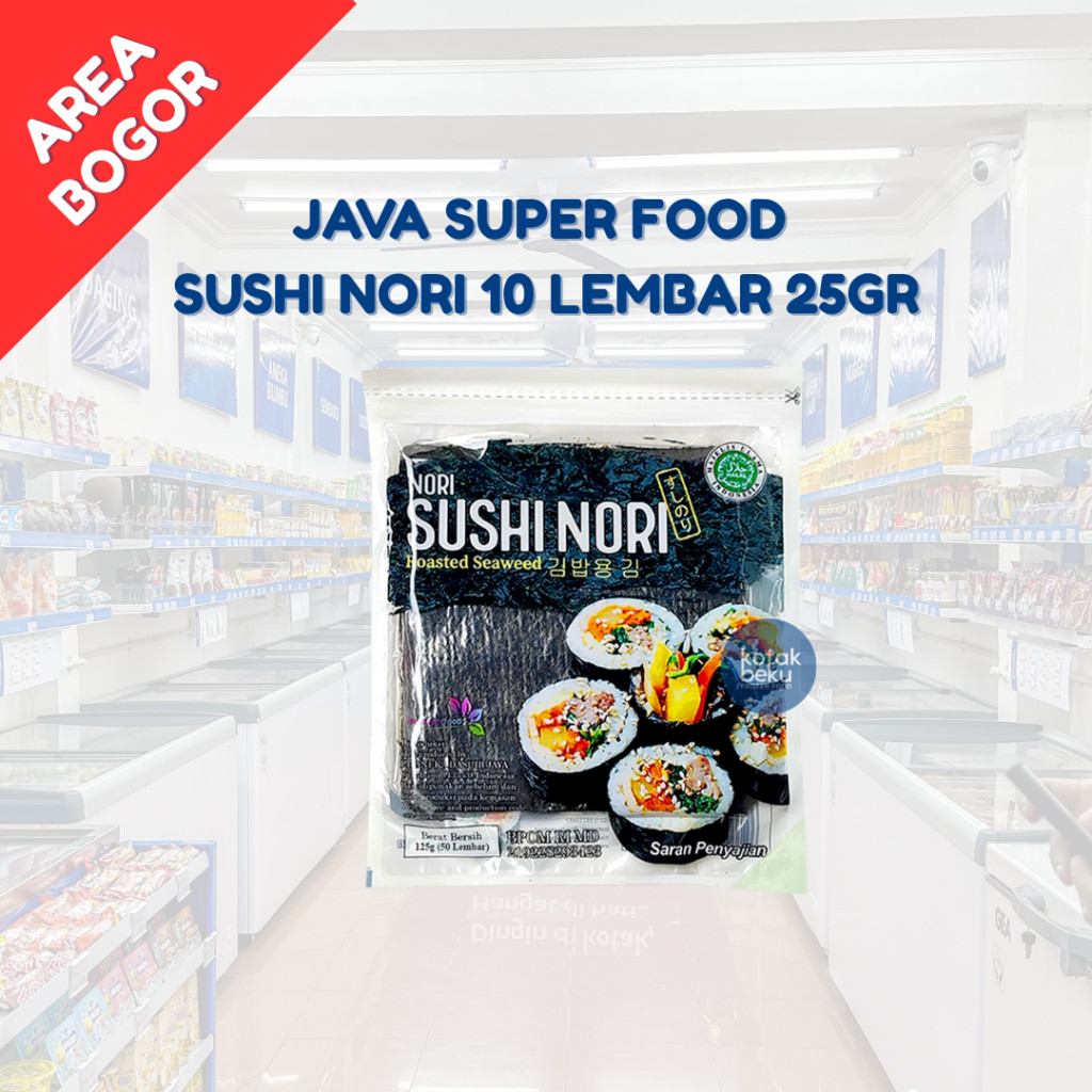 

JAVASUPERFOOD SUSHI NORI HALAL 10 LEMBAR 25GR