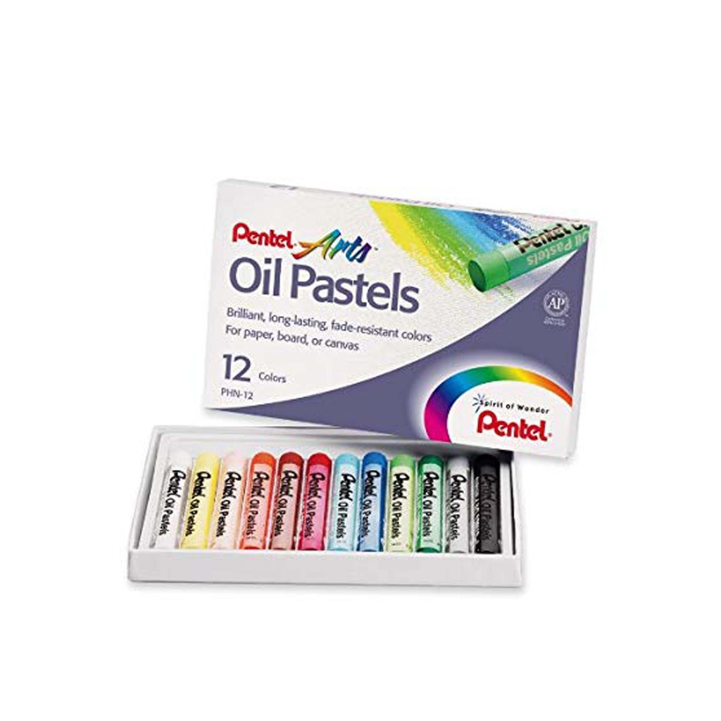 

Pentel Oil Pastel Crayon 12 Colors Krayon Warna Berkualitas
