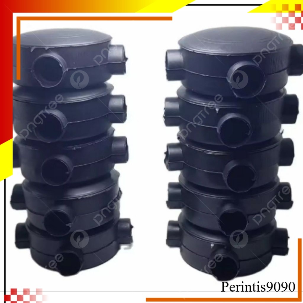 T dus hitam besar cabang 3 T dus 3/4 hitam besar 20mm