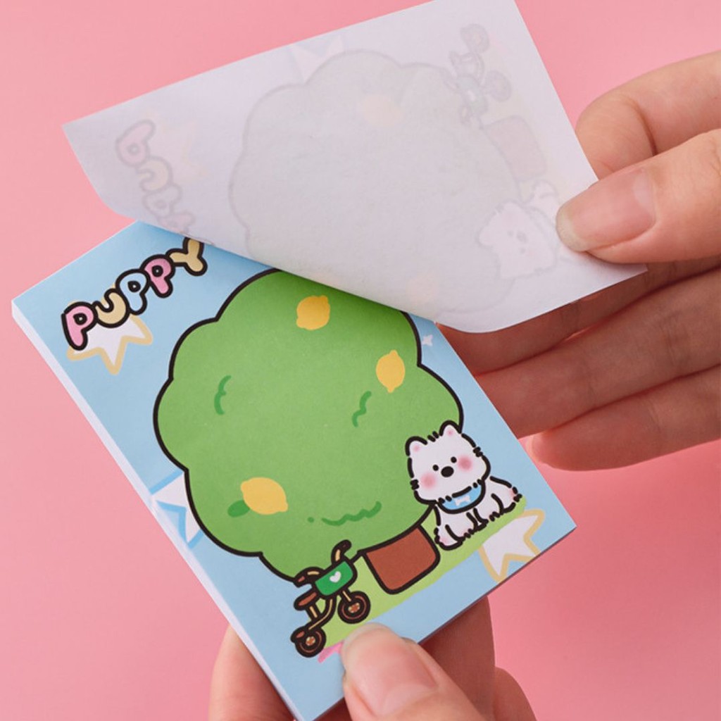 

-SS- ORGANIZING, BOOKMARKING & MORE / STICKY NOTES MOTIF ANAK ANJING / NOTES TEMPEL BENTUK ANIMAL MENGGEMASKAN