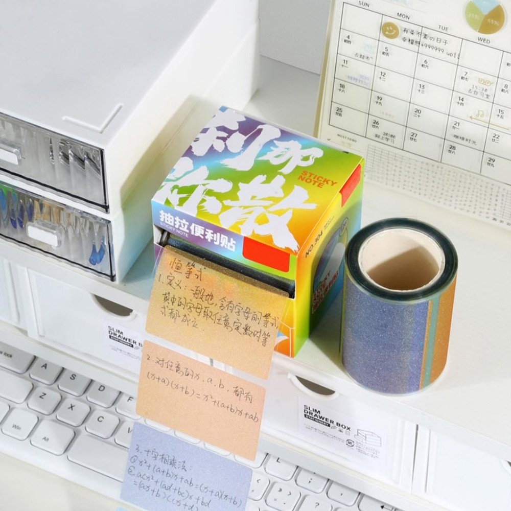 

126 Sheets Pull-out Color Matte Sticky Notes Pads Stationery Paper Stickers Posted It Memo Notepad Notebook Message Sticker