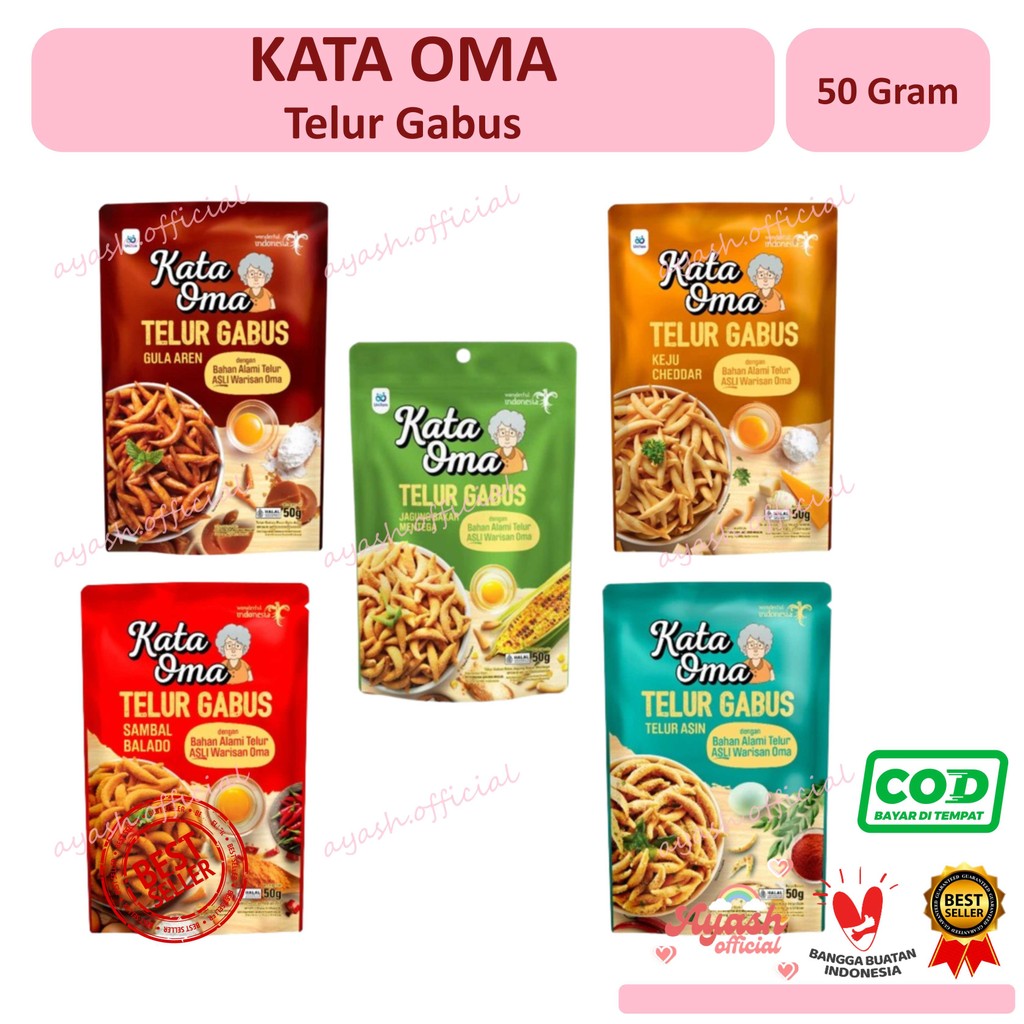 

[ TERLARIS & TERPERCAYA ] KATA OMA - Telur Gabus Homemade Non MSG Keju Gula Aren balado telur asin