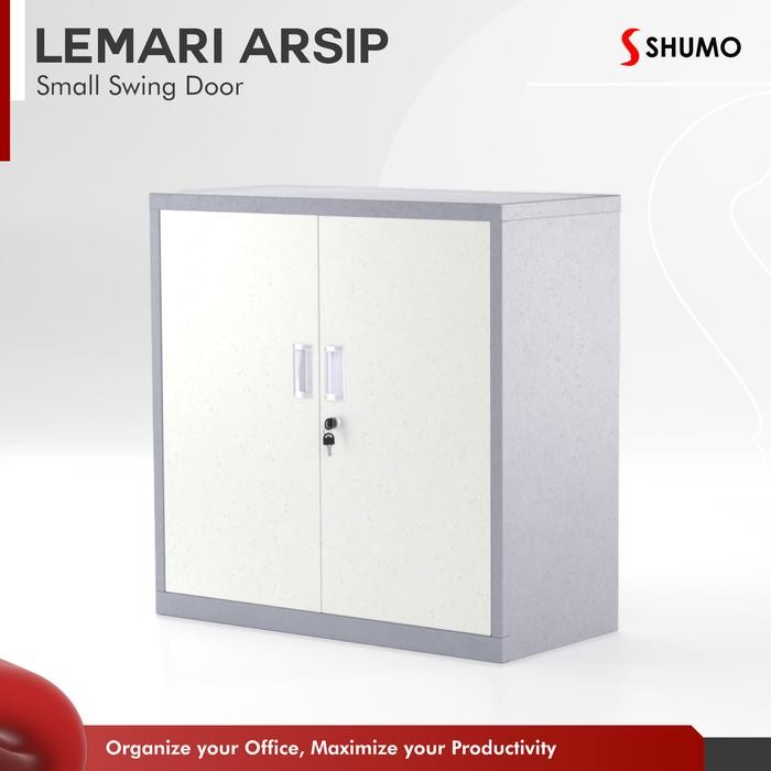Lemari Arsip Besi Kantor 2 Pintu Pendek | Filling Cabinet Metal - SWING BESI, DIRAKIT