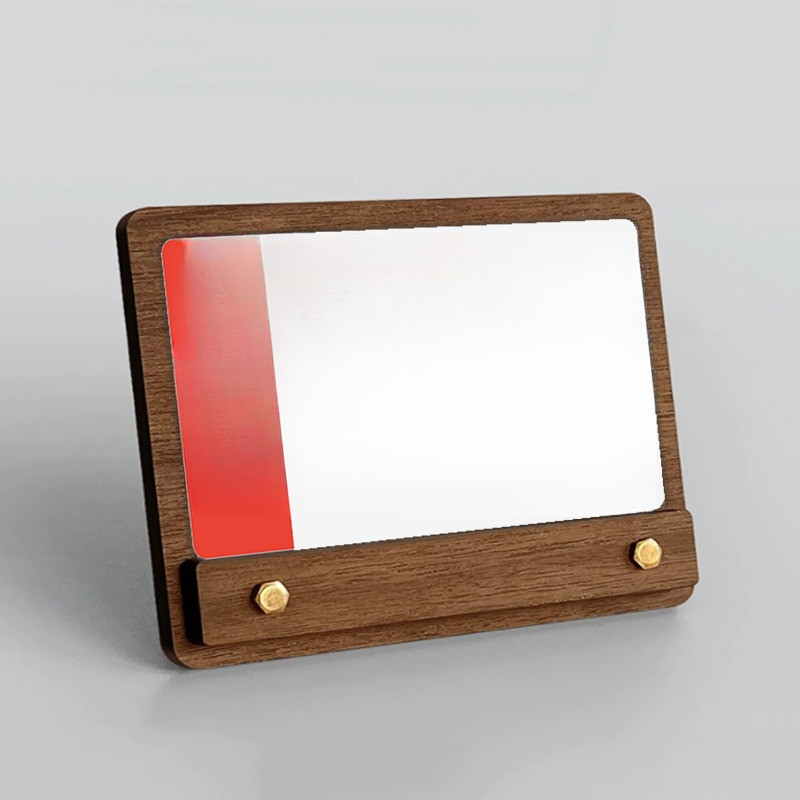 

Wood NFC Plaque NFC Stand Display for Social Media NFC Google Reviews Sign Plate Beech Wood Material