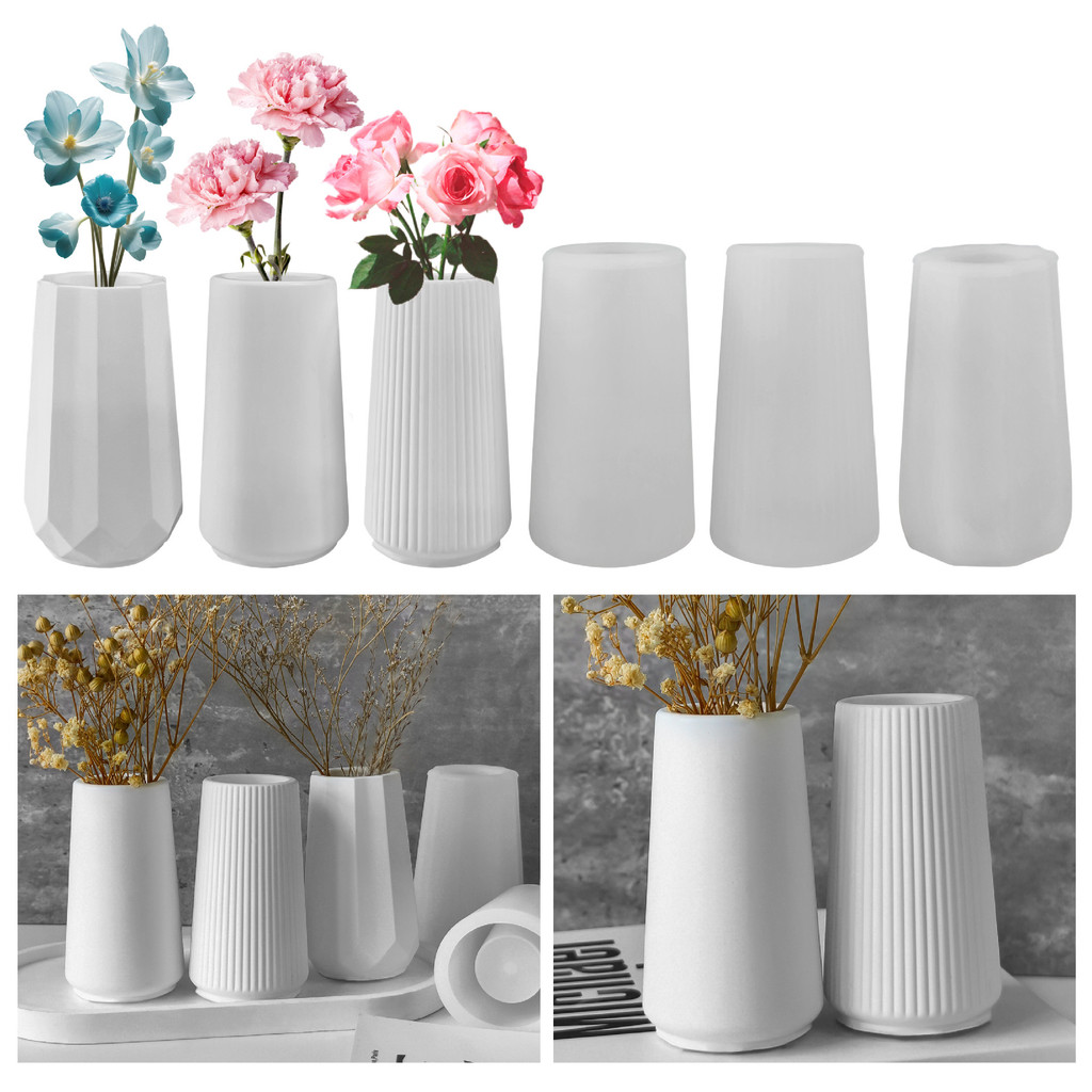 

Flower Arrangement Crystal Drip Silicone Mold DIY Resin Plaster Clay Cement Decorative Ornament Vase Mold for Home Decor